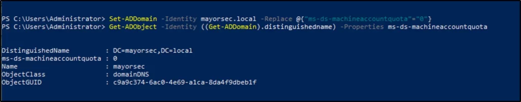 Set-ADDomain -Identity