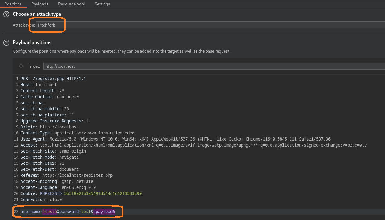 12 BURP Intruder Mass Assignment fuzzing setup