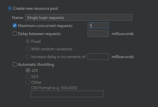 9 BURP Suite Intruder Resource Pool Settings