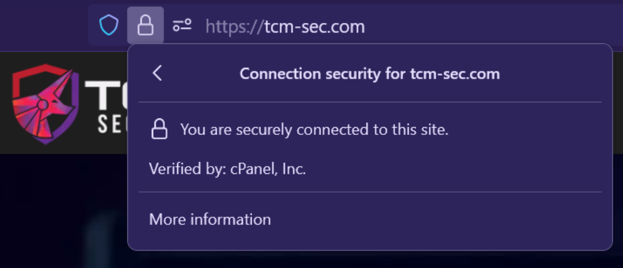 Secure connection HTTPS
